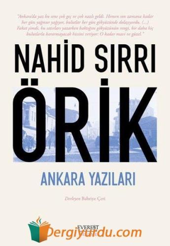 Ankara Yazıları Nahid Sırrı Örik