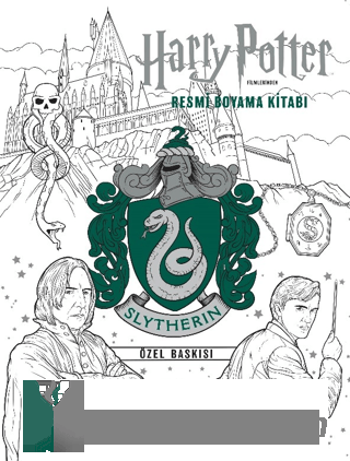 Harry Potter Filmlerinden Resmi Boyama Kitabı - Slytherin Özel Baskısı