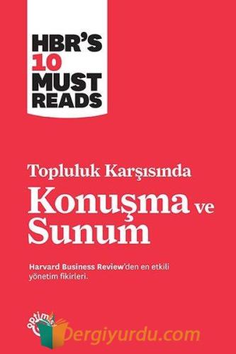 Konuşma ve Sunum - Topluluk Karşısında Harvard Business Review Press