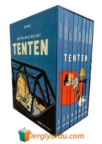 Tenten - 8 Kitap Takım (Ciltli - Kutulu) Herge